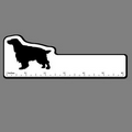 6" Ruler W/ English Bird Dog Profile Silhouette